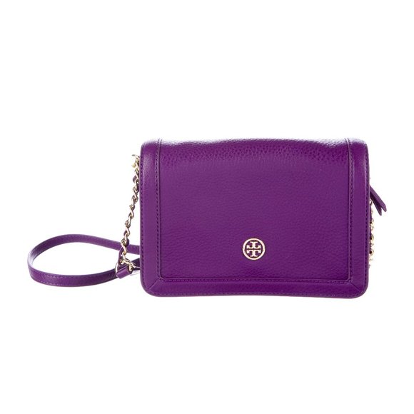 Tory Burch Handbags - Tory Burch Landon Combo Purple Crossbody